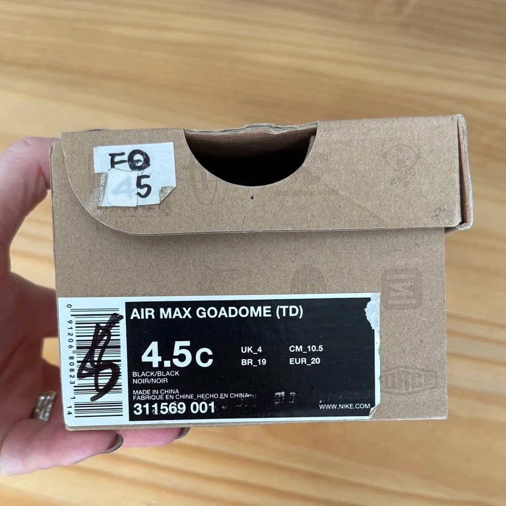 Nike Air Max‎ Goadome Toddler Black Sneakers